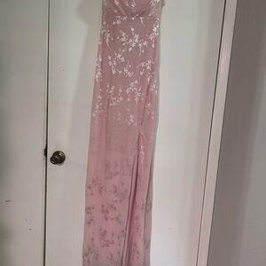 Windsor Pink Floral Prom Dress